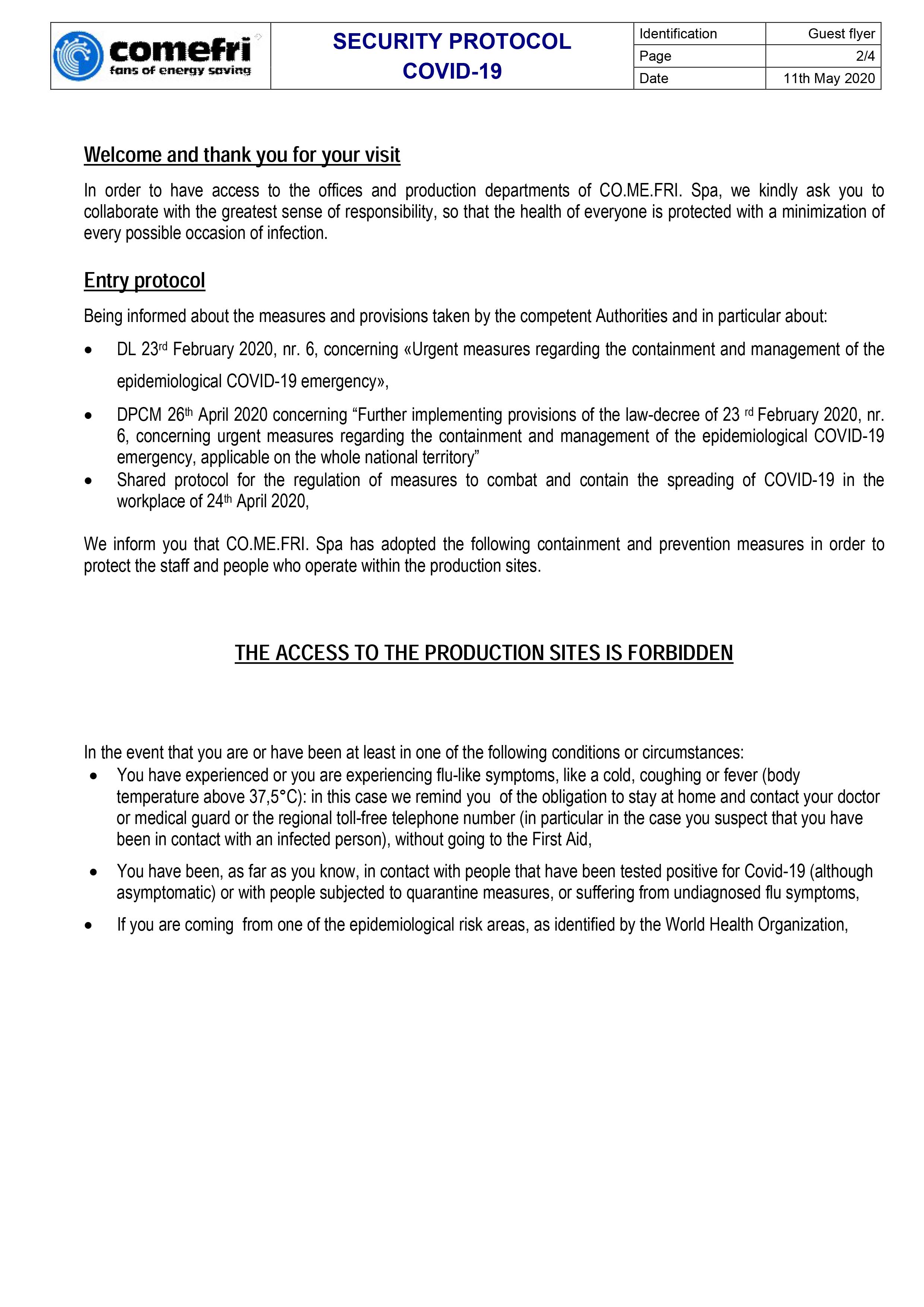 Security Protocol COVID-19 - Page 2