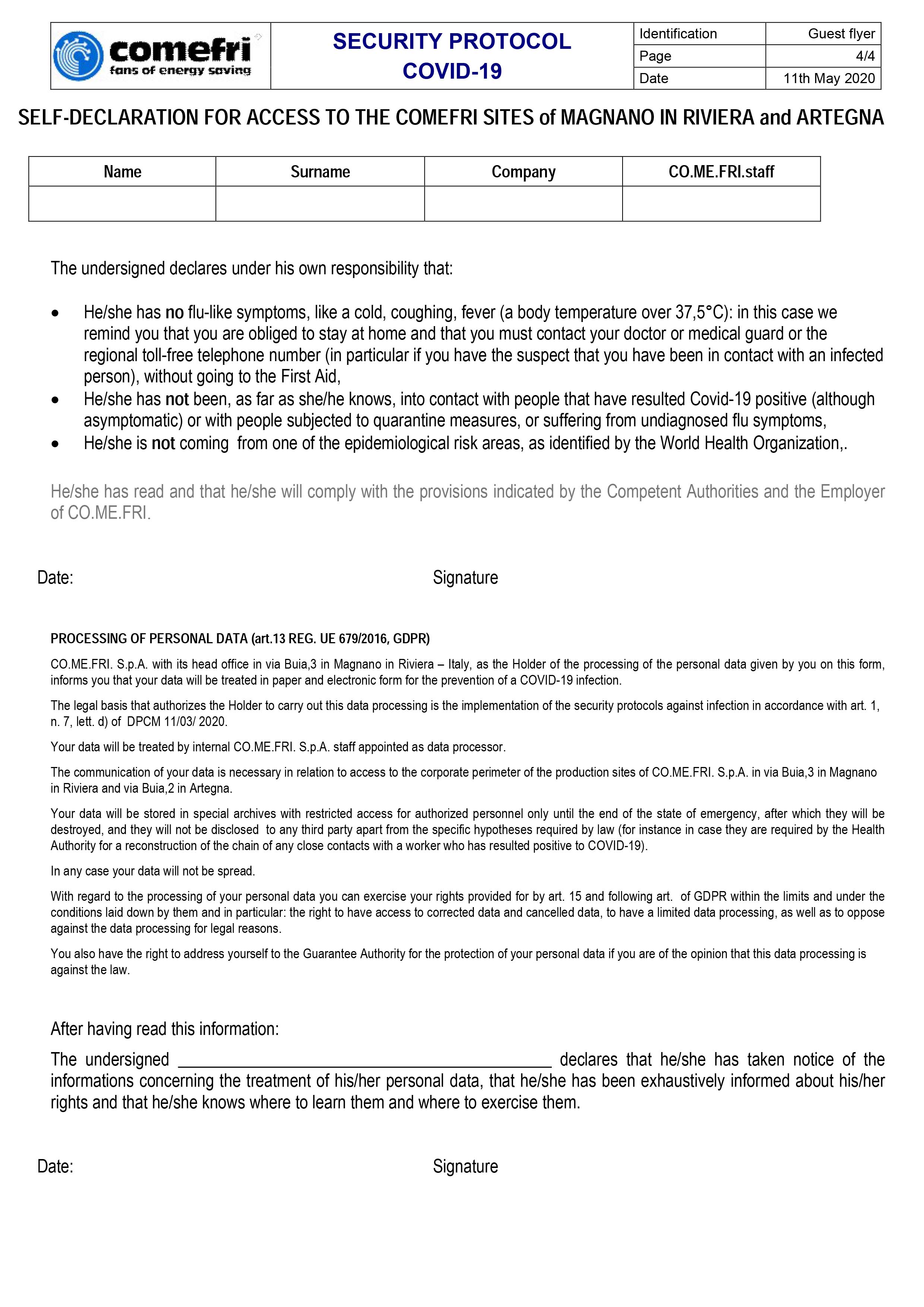 Security Protocol COVID-19 - Page 4