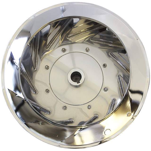 mirror-like wheel centrifugal fan